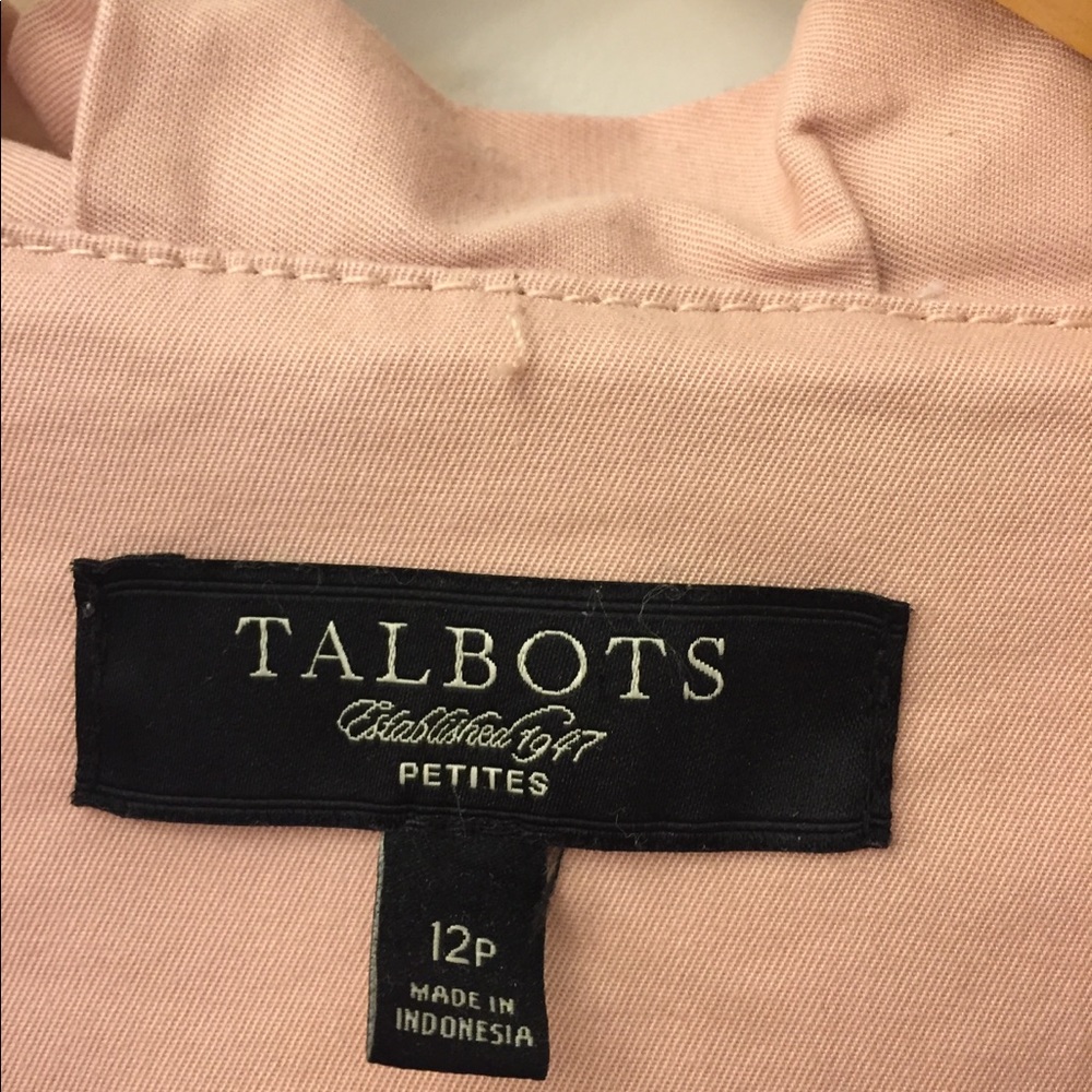 Talbots Grace Fit Ruffle Blazer Jacket - Picture 3 of 6
